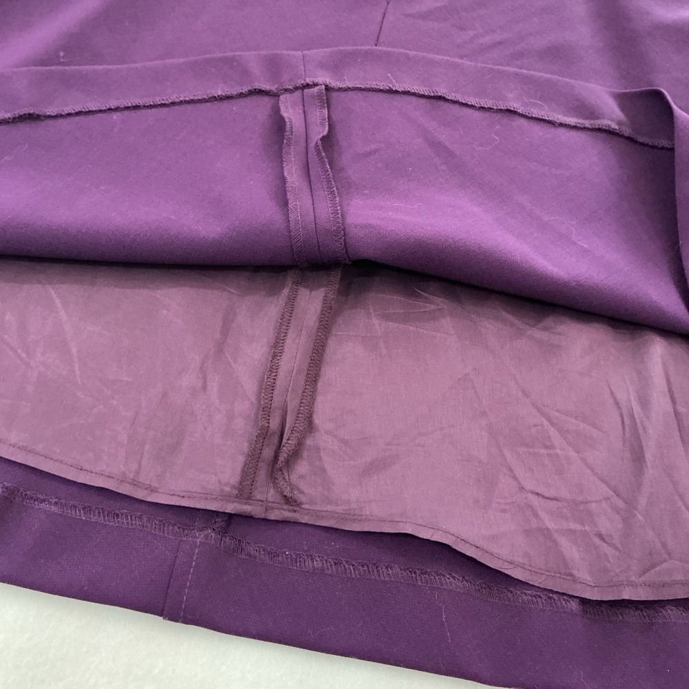 Brooks Brothers Wool Purple A-Line Dress Sz 6 Short Sleeve Career-core Classic - Picture 11 of 16